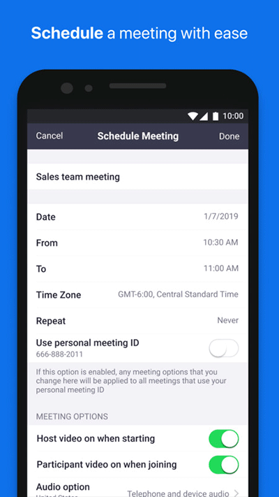Zoom cloud meetings安卓版3